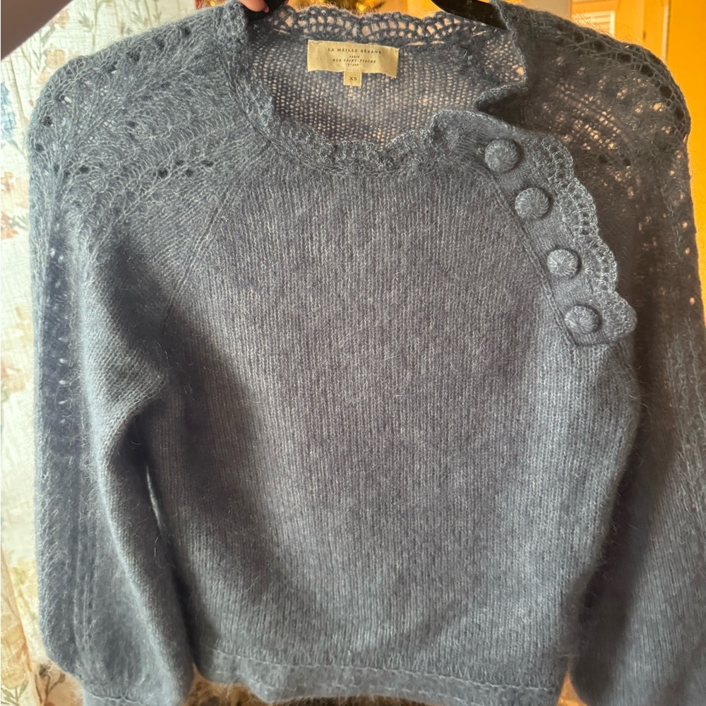 Sezane Ella Sweater with Button Detail